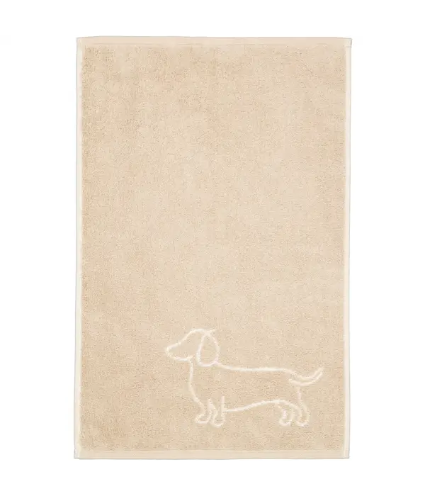 Cawö handdoekenlijn Teckels We Love Dogs natur-beige 6248/33