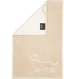 Cawö handdoekenlijn Teckels We Love Dogs natur-beige 6248/33
