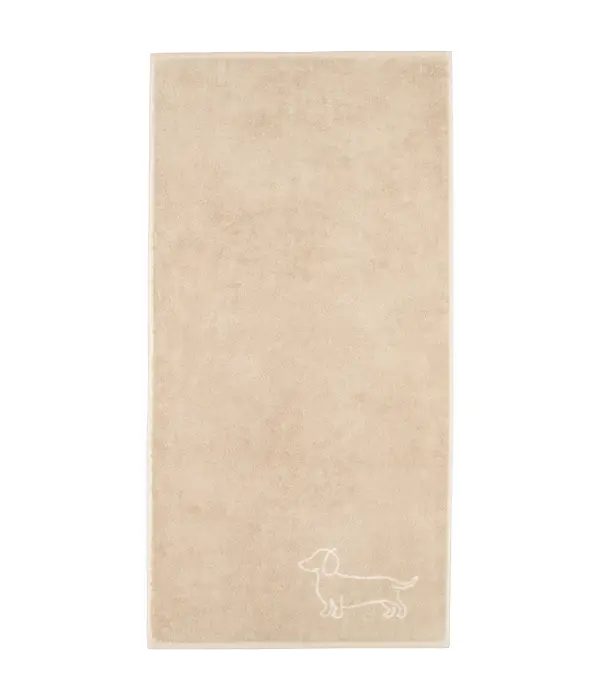Cawö handdoekenlijn Teckels We Love Dogs natur-beige 6248/33