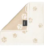 Cawö set van 3 kleine handdoekjes 30x30 cm Teckels We Love Dogs natur-beige 6249/33