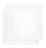 De Witte Lietaer theedoek wit Pied de Poule (white)