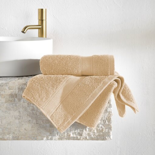 De Witte Lietaer zandkleurige handdoeken Stephanie sand