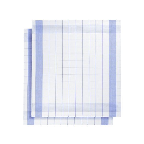 theedoek mixte halflinnen blue