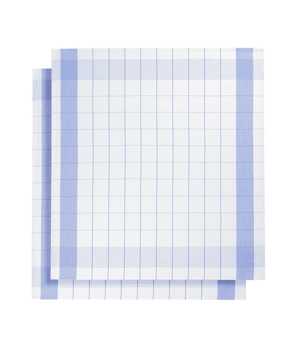 De Witte Lietaer theedoek mixte halflinnen blue