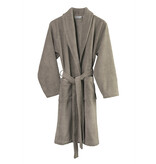 De Witte Lietaer taupe badjas Felicia, ground maat L