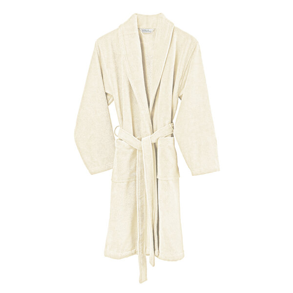 creme kleurige badjas Felicia, ivory maat S
