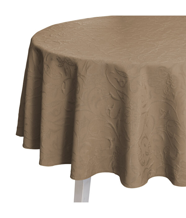 Pichler Cordoba tafellaken 170 rond kleur nougat (N)