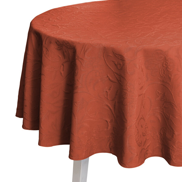 Cordoba tafellaken 170 rond kleur terracotta (TC)