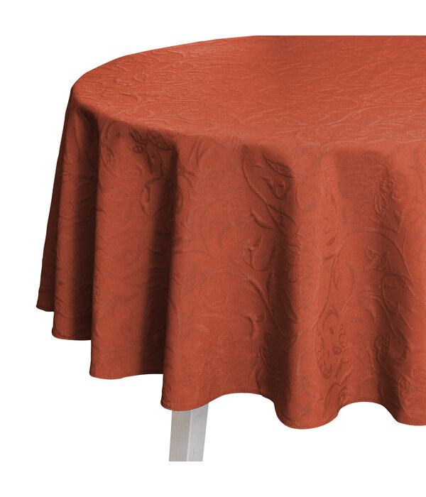 Pichler Cordoba tafellaken 170 rond kleur terracotta (TC)
