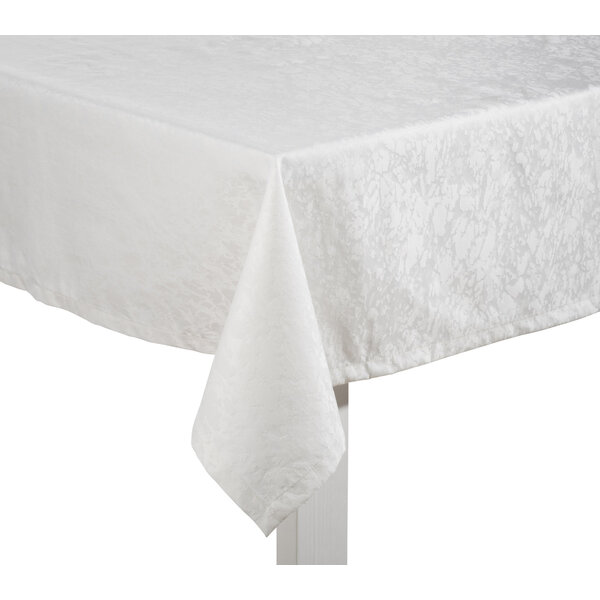 Tafellaken Marble weiss, 130x220 cm