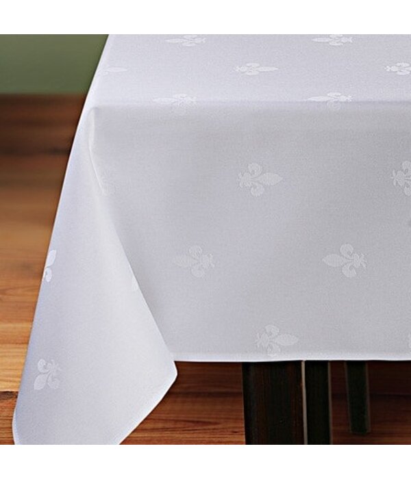Pichler Franse lelie wit tafellaken 160x300
