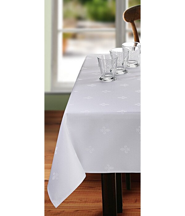 Pichler Franse lelie wit tafellaken 160x300