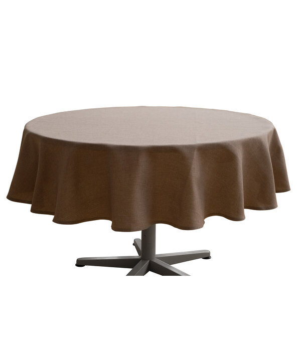 Pichler Panama rond tafellaken, 190 cm rond, kleur taupe (TP)