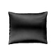 zijden kussensloop, moerbeizijde 22 mm Premium Verdi zwart