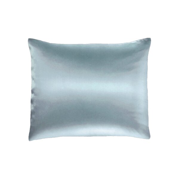 zijden kussensloop, moerbeizijde 22 mm Premium Verdi licht blauw