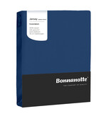 Bonnanotte blauwe strijkvrij jersey hoeslakens double (dubbel)