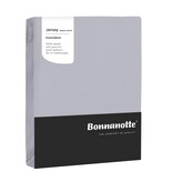 Bonnanotte lichtgrijze strijkvrij jersey hoeslakens double (dubbel)