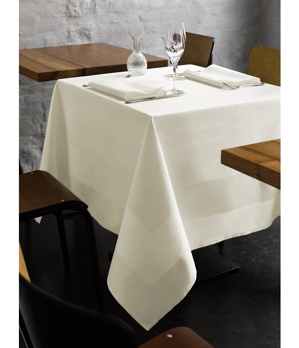 De Witte Lietaer ivoor tafellaken Luna 200x200 cm