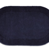 Rhomtuft donkerblauwe ovale badmat 60x100 cm, Exquisit marine