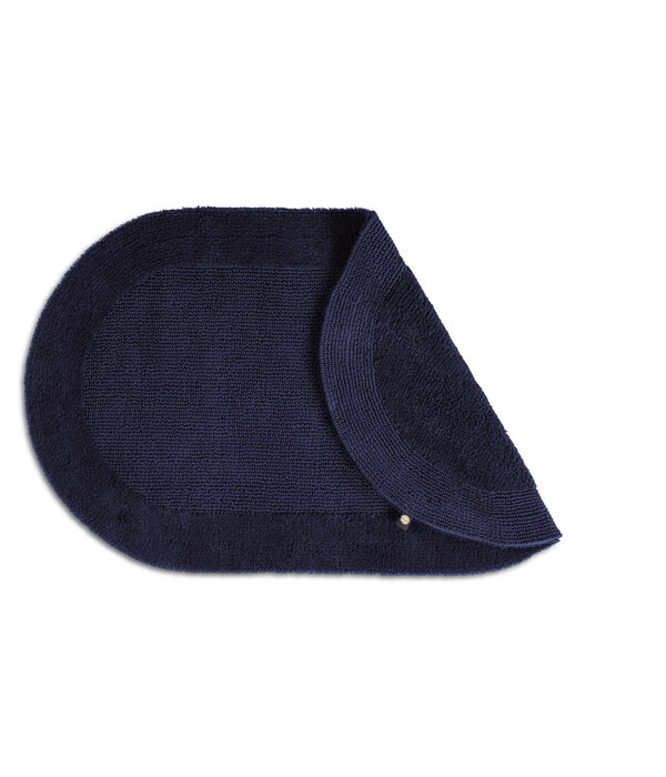 Rhomtuft Exquisit ovale badmat 60x100 marine