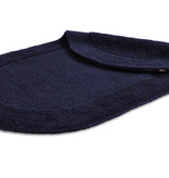 Rhomtuft donkerblauwe ovale badmat 60x100 cm, Exquisit marine
