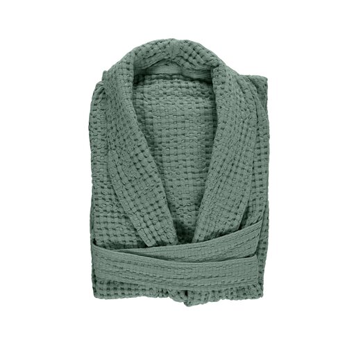 Abyss Habidecor Pousada wafelbadjassen evergreen (280), 300 gram per m²