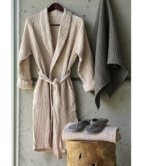 Abyss Habidecor Pousada wafelbadjassen nude (610), 300 gram per m²