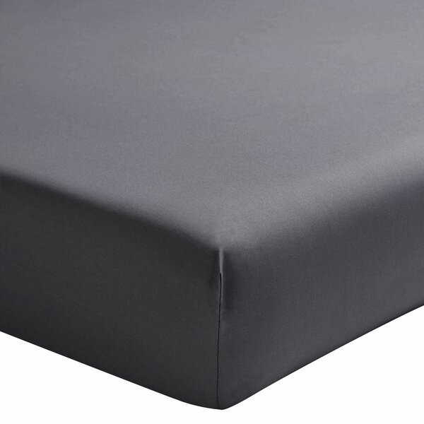 hoeslaken donker grijs 80x200 matras tot 20 cm hoog anthracite