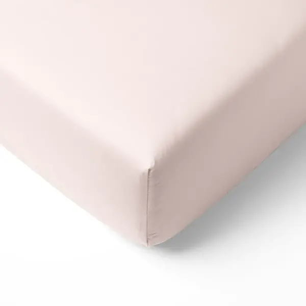 hoeslaken licht roze 80x200 matras tot 20 cm hoog  blush
