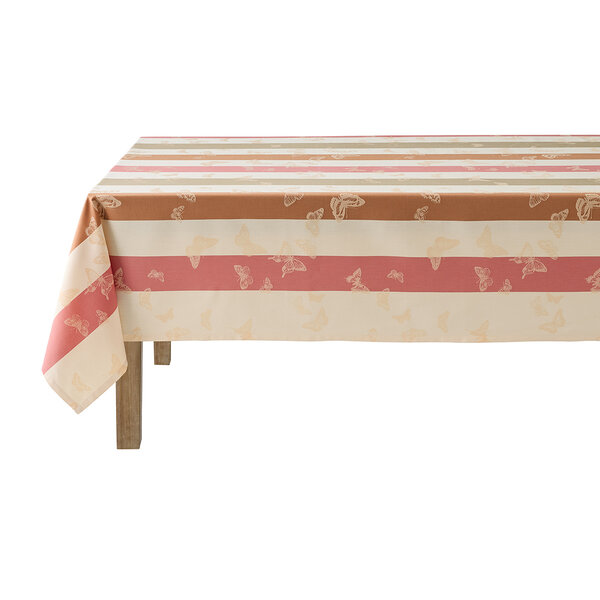 tafellinnen  Bal des papillons pink, 100% katoen