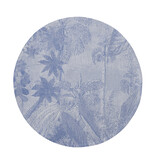 Le Jacquard Français tafellinnen Sinharaja blue, 100% katoen