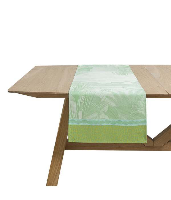Le Jacquard Français tafellinnen Sinharâja green, 100% katoen
