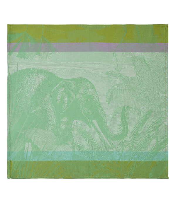 Le Jacquard Français tafellinnen Sinharâja green, 100% katoen