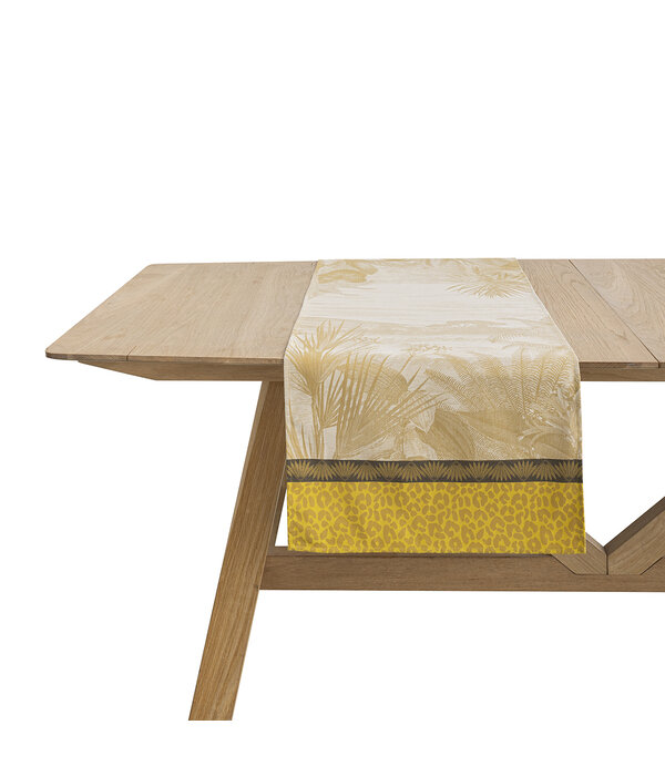 Le Jacquard Français tafellinnen Sinharaja yellow, 100% katoen