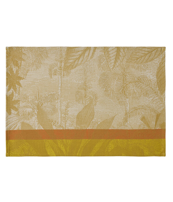 Le Jacquard Français tafellinnen Sinharaja yellow, 100% katoen