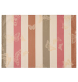 Le Jacquard Français gecoat tafellinnen Bal des papillons pink, 100% katoen
