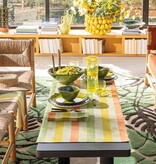 Le Jacquard Français gecoat tafellinnen Bal des papillons yellow, 100% katoen