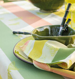 Le Jacquard Français gecoat tafellinnen Bal des papillons yellow, 100% katoen