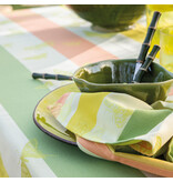 Le Jacquard Français gecoat tafellinnen Bal des papillons yellow, 100% katoen