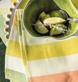 Le Jacquard Français gecoat tafellinnen Bal des papillons yellow, 100% katoen