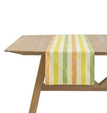Le Jacquard Français gecoat tafellinnen Bal des papillons yellow, 100% katoen