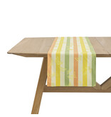 Le Jacquard Français gecoat tafellinnen Bal des papillons yellow, 100% katoen