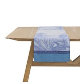 Le Jacquard Français gecoat tafellinnen Sinharaja blue, 100% katoen