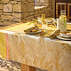 gecoat tafellinnen Sinharaja yellow, 100% katoen, vanaf
