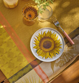 Le Jacquard Français gecoat tafellinnen Sinharaja yellow, 100% katoen