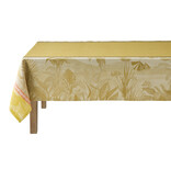 Le Jacquard Français gecoat tafellinnen Sinharaja yellow, 100% katoen