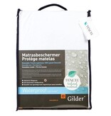 Gilder matrasbeschermer met Tencel voor topmatras met 1 split, koel, waterdicht en ademend