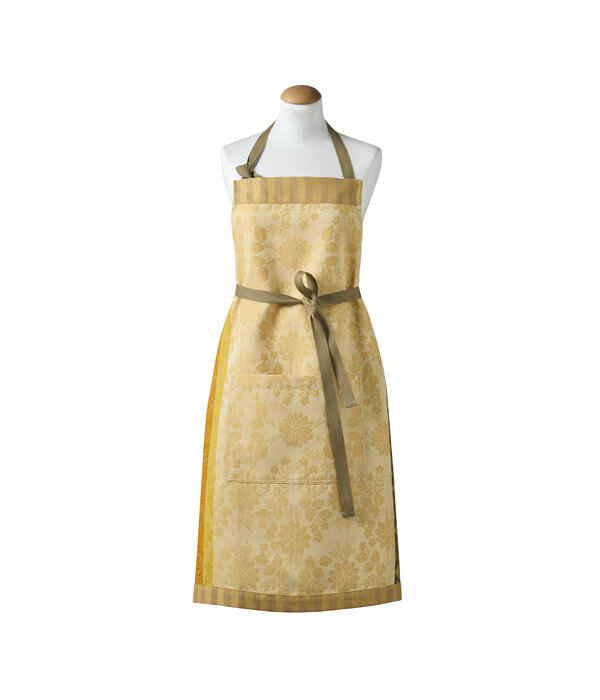 Le Jacquard Français keukenschort Gipsy desert yellow