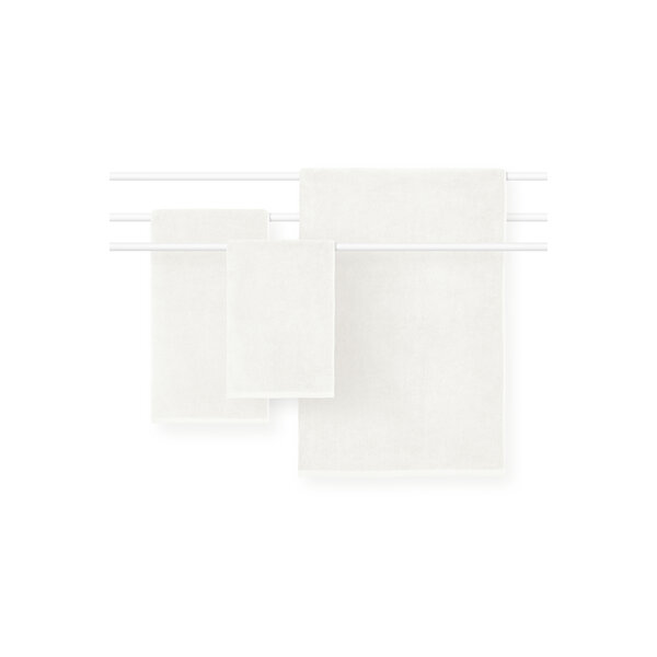 handdoekenlijn Coshmere wit (blanc) GOTS, biologisch katoen, vanaf