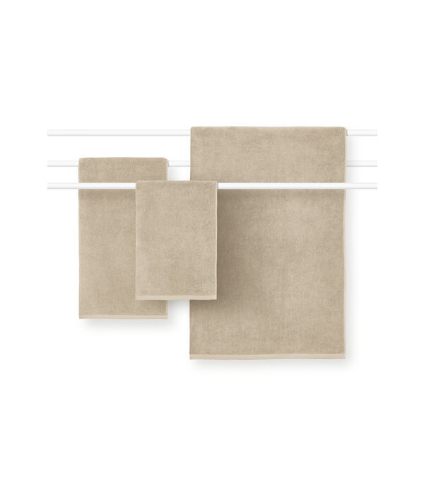 Schlossberg handdoekenlijn Coshmere sand GOTS, biologisch katoen